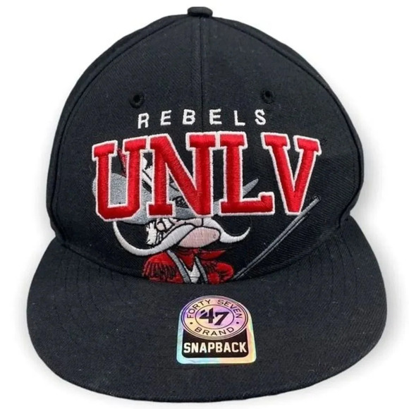 47 brand university of Nevada Las Vegas Rebels NCAA Baseball Cap Snapback Hat - Picture 3 of 15